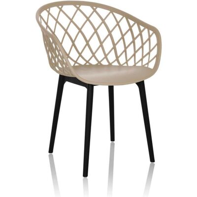 Mid.you , Beige , Kunststoff , 57x76x53 cm , abwischbar, geeignet für Balkon , Büromöbel, Bürostühle, Besucherstühle Mid.you , Beige , Kunststoff , 57x76x53 cm , abwischbar, geeignet für Balkon , Büromöbel, Bürostühle, Besucherstühle