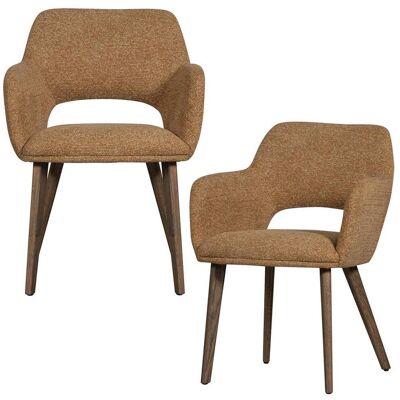 Livetastic , Braun, Gelb , Holz, Textil , Eiche , massiv , meliert , 61x86x60 cm , gepolsterte Armlehnen , Esszimmer, Esszimmerstühle, Armlehnstühle Livetastic , Braun, Gelb , Holz, Textil , Eiche , massiv , meliert , 61x86x60 cm , gepolsterte Armlehnen , Esszimmer, Esszimmerstühle, Armlehnstühle