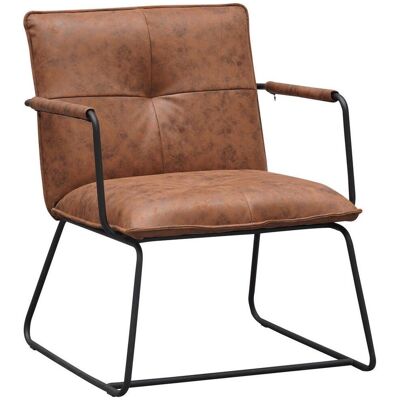 Mid.you , Cognac , Metall, Textil , 65x80x68 cm , Esszimmer, Esszimmerstühle, Stühle Mid.you , Cognac , Metall, Textil , 65x80x68 cm , Esszimmer, Esszimmerstühle, Stühle