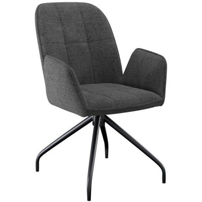 Möbelix , Schwarz, Dunkelgrau , Metall, Textil , 86x59 cm , Sitzfläche 360° drehbar , Esszimmer, Esszimmerstühle, Polsterstühle Möbelix , Schwarz, Dunkelgrau , Metall, Textil , 86x59 cm , Sitzfläche 360° drehbar , Esszimmer, Esszimmerstühle, Polsterstühle