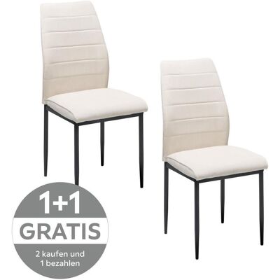Livetastic , Beige , Metall, Textil , 44x96x58 cm , Esszimmer, Esszimmerstühle, Polsterstühle Livetastic , Beige , Metall, Textil , 44x96x58 cm , Esszimmer, Esszimmerstühle, Polsterstühle