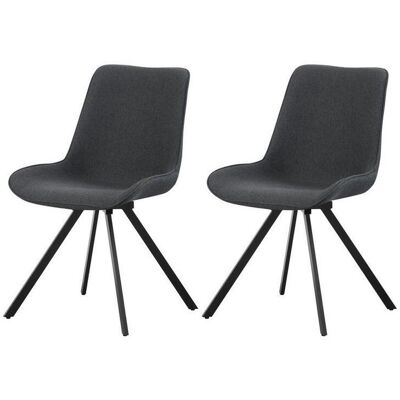 Mid.you , Anthrazit , Metall , 52x85x61 cm , Oeko-Tex® Standard 100, FSC 100% , Sitzfläche 360° drehbar , Esszimmer, Esszimmerstühle, Polsterstühle Mid.you , Anthrazit , Metall , 52x85x61 cm , Oeko-Tex® Standard 100, FSC 100% , Sitzfläche 360° drehbar , Esszimmer, Esszimmerstühle, Polsterstühle