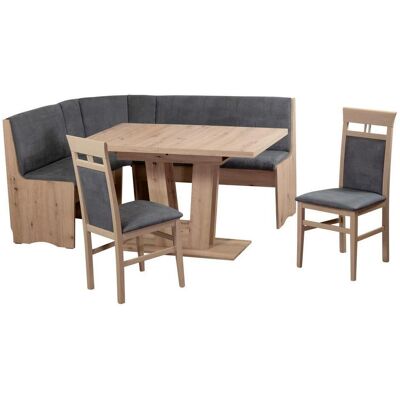 P & B , Grau, Eiche Artisan , Holz, Textil , Buche , massiv , Uni , 125x89x165 cm , P & B , Grau, Eiche Artisan , Holz, Textil , Buche , massiv , Uni , 125x89x165 cm ,