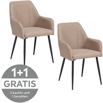 Livetastic , Schwarz, Cappuccino , Metall, Textil , 56x87x60 cm , Esszimmer, Esszimmerstühle, Polsterstühle Livetastic , Schwarz, Cappuccino , Metall, Textil , 56x87x60 cm , Esszimmer, Esszimmerstühle, Polsterstühle