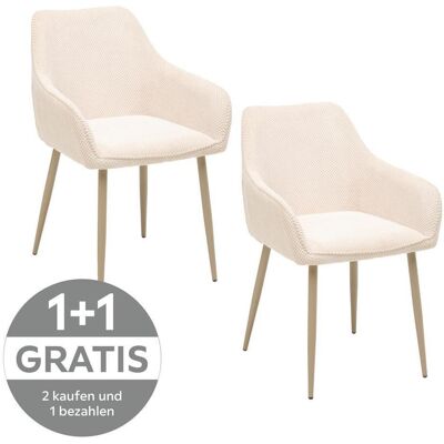 Livetastic , Beige , Metall, Textil , 56x81x61 cm , Esszimmer, Esszimmerstühle, Polsterstühle Livetastic , Beige , Metall, Textil , 56x81x61 cm , Esszimmer, Esszimmerstühle, Polsterstühle