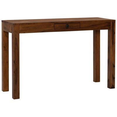 Skyport Moderner Sheesham-Schreibtisch mit Schublade - Handgefertigt, 118x40x76 cm Skyport Moderner Sheesham-Schreibtisch mit Schublade - Handgefertigt, 118x40x76 cm
