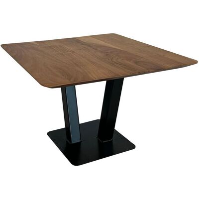 Livetastic , Schwarz , Metall , Sheesham , massiv , quadratisch , 60x60x40 cm , Livetastic , Schwarz , Metall , Sheesham , massiv , quadratisch , 60x60x40 cm ,