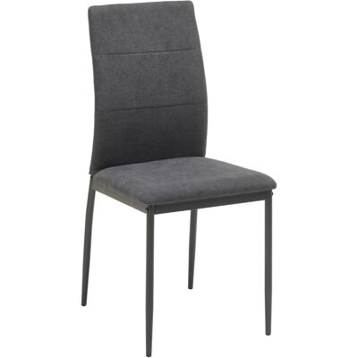Mid.you , Grau, Dunkelgrau , Metall, Textil , 43x93x54 cm , Esszimmer, Esszimmerstühle, Polsterstühle Mid.you , Grau, Dunkelgrau , Metall, Textil , 43x93x54 cm , Esszimmer, Esszimmerstühle, Polsterstühle
