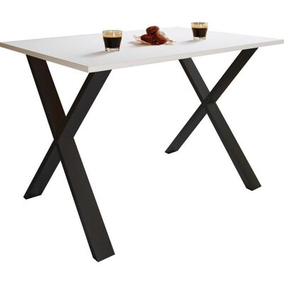 VCM Schwarz/Weiß Xona Esstisch - 80x80 cm VCM Schwarz/Weiß Xona Esstisch - 80x80 cm