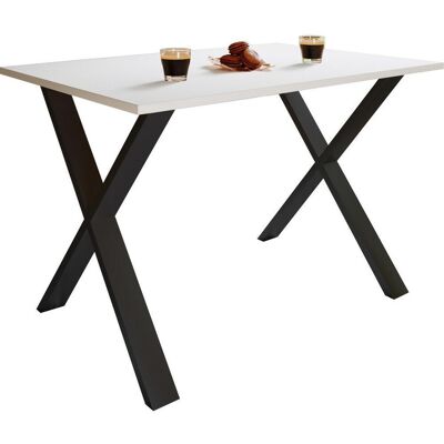 Mid.you , Schwarz, Weiß , Metall, Holzwerkstoff , rechteckig , 140x80x76 cm , Mid.you , Schwarz, Weiß , Metall, Holzwerkstoff , rechteckig , 140x80x76 cm ,