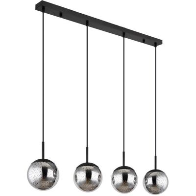 Globo , Schwarz , Metall, Glas , Kugel , 15x120x90 cm , CE , beliebig kürzbar , Globo , Schwarz , Metall, Glas , Kugel , 15x120x90 cm , CE , beliebig kürzbar ,