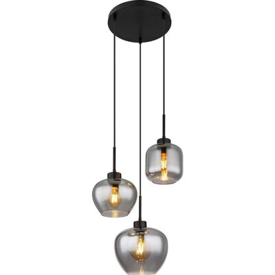 James Wood , Schwarz , Glas , 38x120x38 cm , höhenverstellbar , James Wood , Schwarz , Glas , 38x120x38 cm , höhenverstellbar ,