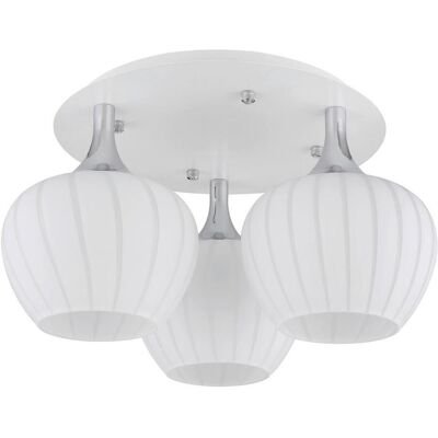 Globo , Opal, Chromfarben , Metall, Glas , rund , 45x25.5x45 cm , CE , Globo , Opal, Chromfarben , Metall, Glas , rund , 45x25.5x45 cm , CE ,