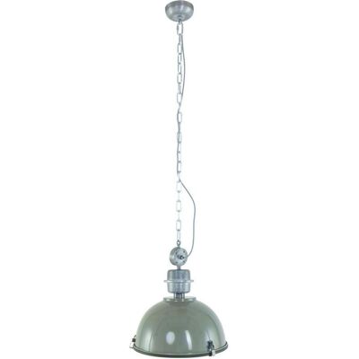 Sienna Tough Guy Pendelleuchte - Industriell Grün, Metall, Glas, E27 Sienna Tough Guy Pendelleuchte - Industriell Grün, Metall, Glas, E27