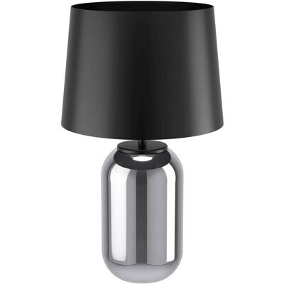 Eglo CUITE Tischlampe - Schwarz Glas & Metall, E27, Modern Eglo CUITE Tischlampe - Schwarz Glas & Metall, E27, Modern