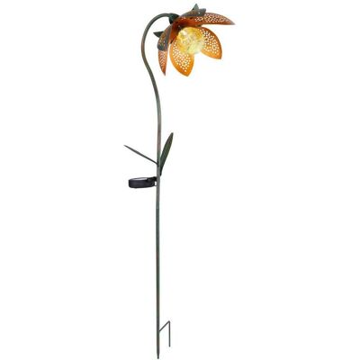 Globo , Orange , Glas , Blume , 15x90x25 cm , CE , mit Schalter , Globo , Orange , Glas , Blume , 15x90x25 cm , CE , mit Schalter ,