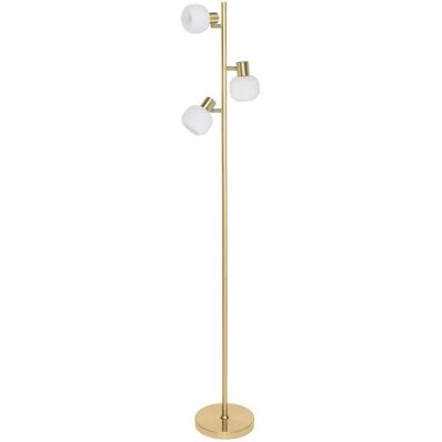Näve , Messingfarben , Glas , länglich , 154 cm , Fußschalter , Näve , Messingfarben , Glas , länglich , 154 cm , Fußschalter ,