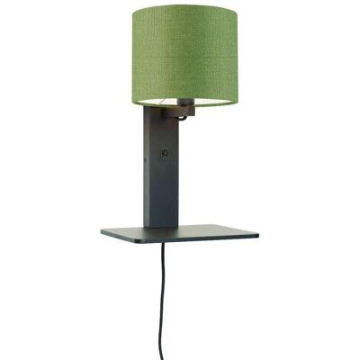 Good & Mojo , Grün, Schwarz , Holz, Textil , Bambus , 24x36x19 cm , LED-Leuchtmittel austauschbar , Good & Mojo , Grün, Schwarz , Holz, Textil , Bambus , 24x36x19 cm , LED-Leuchtmittel austauschbar ,