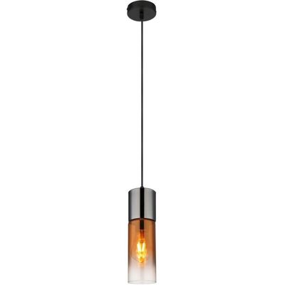 GLOBO 21000HG ANNIKA Pendellampe - E27, 150cm, Schwarz/Transparent/Kupfer GLOBO 21000HG ANNIKA Pendellampe - E27, 150cm, Schwarz/Transparent/Kupfer