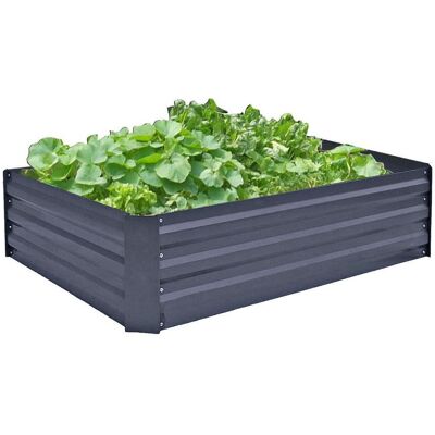 Garden Pleasure Stahl Hochbeet - Modern, Anthrazit - Garten Garden Pleasure Stahl Hochbeet - Modern, Anthrazit - Garten