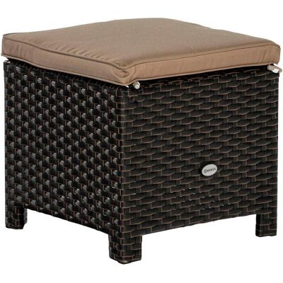 Gardenson , Braun, Beige , Metall, Kunststoff, Textil , Uni , quadratisch , 40x40x40 cm , Gardenson , Braun, Beige , Metall, Kunststoff, Textil , Uni , quadratisch , 40x40x40 cm ,