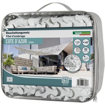 Windhager , Grau, Weiß , 300x400 cm , Freizeit im Garten, Gartenaccessoires, Sichtschutz Balkon & Garten Windhager , Grau, Weiß , 300x400 cm , Freizeit im Garten, Gartenaccessoires, Sichtschutz Balkon & Garten