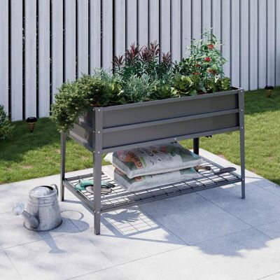 Luca Bessoni , Anthrazit , Metall , 160 l , 120x80x60 cm , Freizeit im Garten, Gartenpflege, Hochbeete, Hochbeete Luca Bessoni , Anthrazit , Metall , 160 l , 120x80x60 cm , Freizeit im Garten, Gartenpflege, Hochbeete, Hochbeete