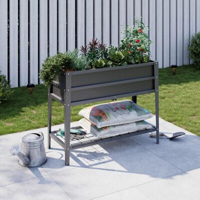 Luca Bessoni , Anthrazit , Metall , 86 l , 100x80x40 cm , Freizeit im Garten, Gartenpflege, Hochbeete, Hochbeete Luca Bessoni , Anthrazit , Metall , 86 l , 100x80x40 cm , Freizeit im Garten, Gartenpflege, Hochbeete, Hochbeete
