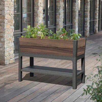 Möbelix , Graphitfarben, Walnussfarben , Kunststoff , 113.0x46.6x18.5 cm , Freizeit im Garten, Gartenpflege, Hochbeete, Hochbeete Möbelix , Graphitfarben, Walnussfarben , Kunststoff , 113.0x46.6x18.5 cm , Freizeit im Garten, Gartenpflege, Hochbeete, Hochbeete