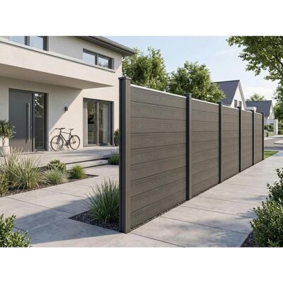 Prestige Home , Anthrazit , Holzwerkstoff , 910x185x10 cm , Freizeit im Garten, Gartenaccessoires, Sichtschutz Balkon & Garten Prestige Home , Anthrazit , Holzwerkstoff , 910x185x10 cm , Freizeit im Garten, Gartenaccessoires, Sichtschutz Balkon & Garten