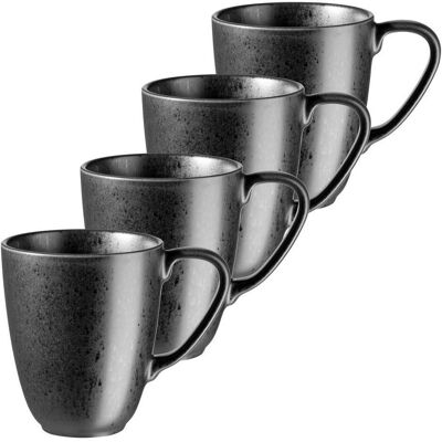 Mäser , Schwarz , Keramik , 420 ml , 11 cm , Grüner Punkt, Made in Europe , Mäser , Schwarz , Keramik , 420 ml , 11 cm , Grüner Punkt, Made in Europe ,