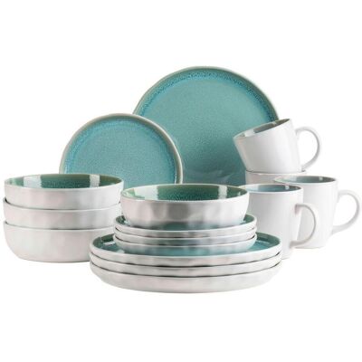 Mäser , Hellgrün , Keramik , 440 ml , Grüner Punkt , Kochen & Essen, Geschirr, Geschirrsets, Kombiservices Mäser , Hellgrün , Keramik , 440 ml , Grüner Punkt , Kochen & Essen, Geschirr, Geschirrsets, Kombiservices