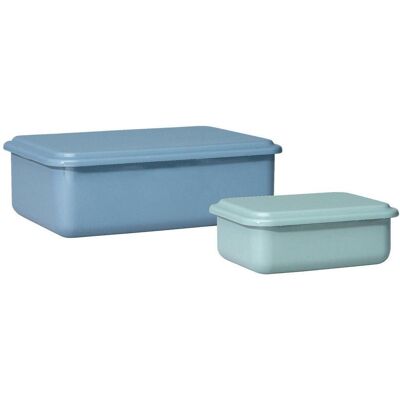 Riess , Blau, Salbeigrün , Metall , 0,5 l , hitzebeständig, lebensmittelecht, stapelbar , Riess , Blau, Salbeigrün , Metall , 0,5 l , hitzebeständig, lebensmittelecht, stapelbar ,