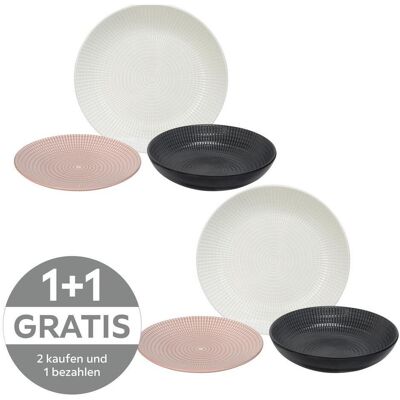 James Wood , Schwarz, Weiß, Pink , Keramik , Uni , Lfgb , robust , James Wood , Schwarz, Weiß, Pink , Keramik , Uni , Lfgb , robust ,