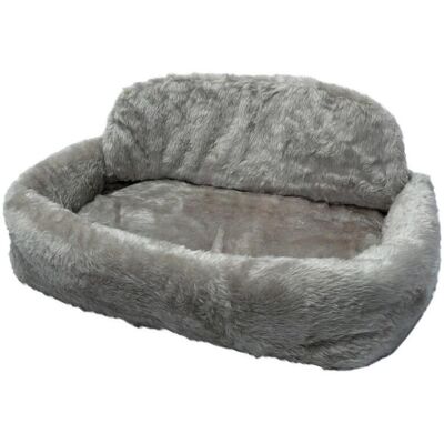 Silvio Design Tierbett - Grau Teddyplüsch, L35 x B55 x H15 cm - Haustierbett Silvio Design Tierbett - Grau Teddyplüsch, L35 x B55 x H15 cm - Haustierbett