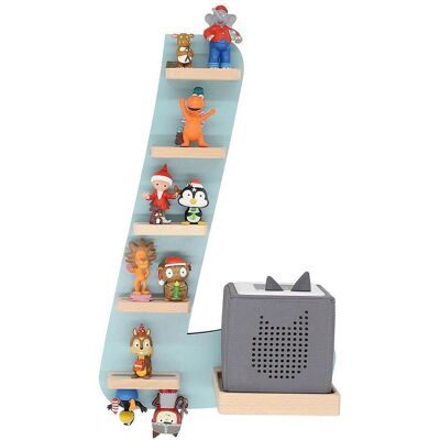 BOARTI Grünes Buchstaben-Wandregal für Toniebox - Kinderzimmerdeko BOARTI Grünes Buchstaben-Wandregal für Toniebox - Kinderzimmerdeko