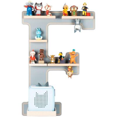 BOARTI Buchstabe F Wandregal für Toniebox & Figuren - Kinder Zimmer BOARTI Buchstabe F Wandregal für Toniebox & Figuren - Kinder Zimmer