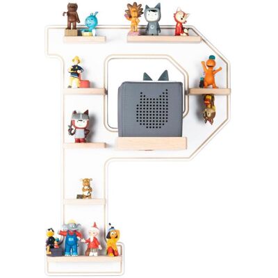 BOARTI Buchstaben-Wandregal - Für Toniebox & 38 Figuren - Kinder BOARTI Buchstaben-Wandregal - Für Toniebox & 38 Figuren - Kinder