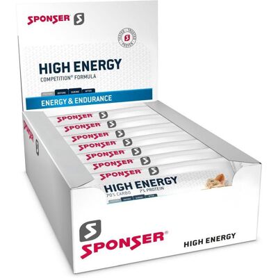 Sponser Unisex High Energy Bar - Salty & Nut (30 x 45g) Sponser Unisex High Energy Bar - Salty & Nut (30 x 45g)