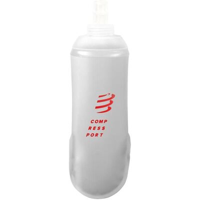 Compressport ErgoFlask 500 ml weiß transparent - Wasserflasche Compressport ErgoFlask 500 ml weiß transparent - Wasserflasche