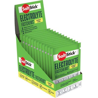 SaltStick Unisex FastChews Display Lemon Lime (12 x 10 Tabs) SaltStick Unisex FastChews Display Lemon Lime (12 x 10 Tabs)