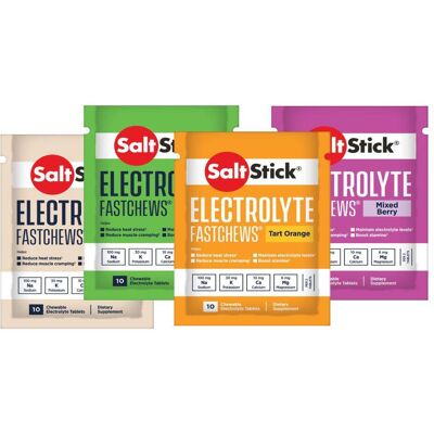 SaltStick Unisex FastChews Testpaket (4 x 10 Tabs) SaltStick Unisex FastChews Testpaket (4 x 10 Tabs)