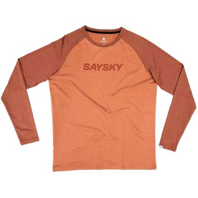 Saysky Herren Logo Pace Long Sleeve rot Saysky Herren Logo Pace Long Sleeve rot