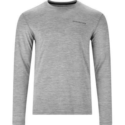 Endurance Herren Abdon Melange L/S Tee grau Endurance Herren Abdon Melange L/S Tee grau