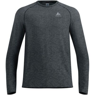 Odlo Herren Essential Seamless T-Shirt Crew Neck l/s grau Odlo Herren Essential Seamless T-Shirt Crew Neck l/s grau