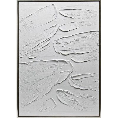 Monee Ölgemälde, Weiß, Kunststoff, Textil, Holzwerkstoff, Abstraktes, rechteckig, 70x100 cm, handgemalt, gerahmt, Bilder & Rahmen, Bilder, Ölbilder Monee Ölgemälde, Weiß, Kunststoff, Textil, Holzwerkstoff, Abstraktes, rechteckig, 70x100 cm, handgemalt, gerahmt, Bilder & Rahmen, Bilder, Ölbilder
