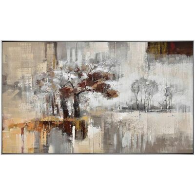 Monee Ölgemälde, Braun, Grau, Weiß, Holz, Textil, Kiefer, vollmassiv, Abstraktes, rechteckig, 120x70 cm, handgemalt, Bilder & Rahmen, Bilder, Ölbilder Monee Ölgemälde, Braun, Grau, Weiß, Holz, Textil, Kiefer, vollmassiv, Abstraktes, rechteckig, 120x70 cm, handgemalt, Bilder & Rahmen, Bilder, Ölbilder