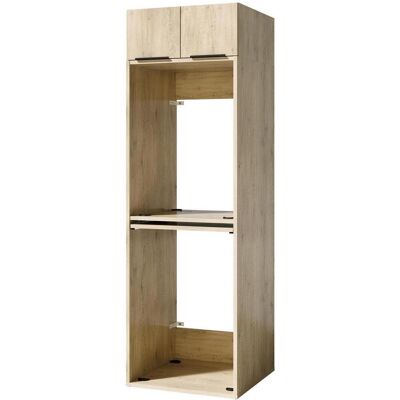 P & B Waschmaschinenschrank, Eichefarben, Kunststoff, 70x220x68 cm, erweiterbar, Waschküche, Waschmaschinenschrank P & B Waschmaschinenschrank, Eichefarben, Kunststoff, 70x220x68 cm, erweiterbar, Waschküche, Waschmaschinenschrank