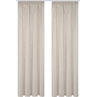 Fertigvorhang, Taupe, Textil, Uni, 140x160 cm, für Stange und Schiene geeignet, mit Kombiband, Heimtextilien, Vorhänge, Fertigvorhänge Fertigvorhang, Taupe, Textil, Uni, 140x160 cm, für Stange und Schiene geeignet, mit Kombiband, Heimtextilien, Vorhänge, Fertigvorhänge