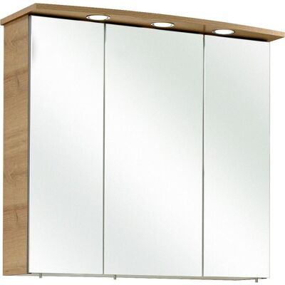Xora Spiegelschrank, Eichefarben, Metall, 6 Fächer, 75x72x20 cm, Badezimmer, Badezimmerspiegel, Spiegelschränke Xora Spiegelschrank, Eichefarben, Metall, 6 Fächer, 75x72x20 cm, Badezimmer, Badezimmerspiegel, Spiegelschränke